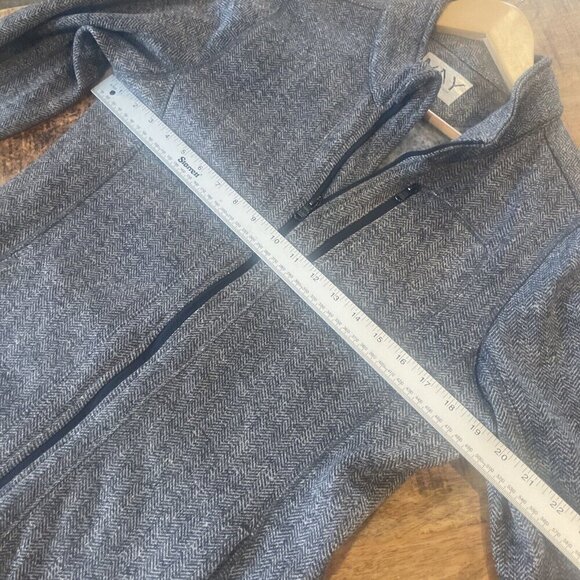 Marc New York Andrew Marc Womens Large Gray Full Zip Fleece Jacket Pockets - Picture 9 of 10